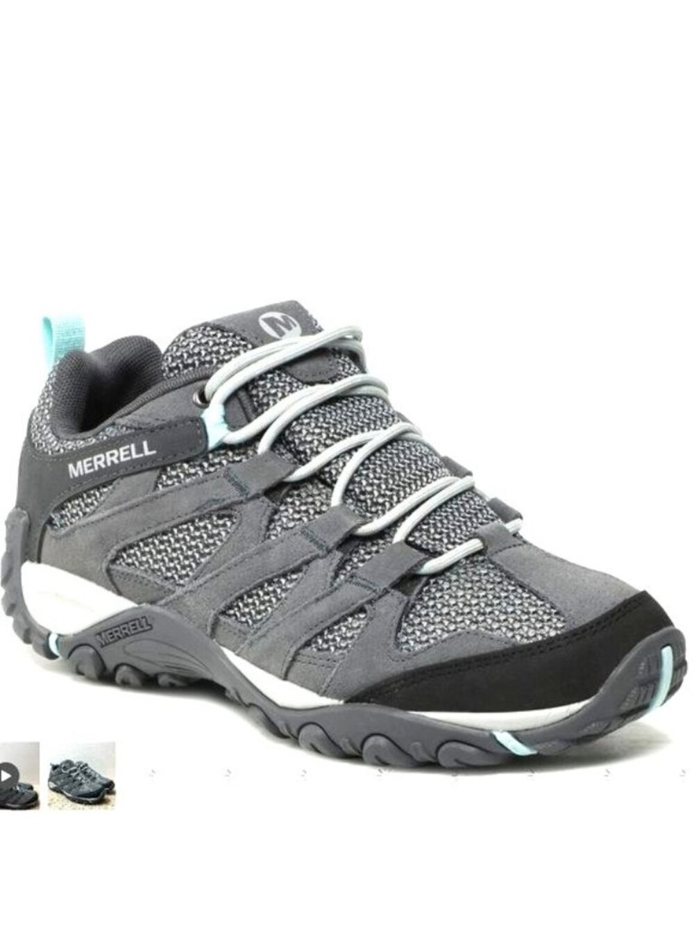 Merrell Alverstone Storm Air Cushion /Suede Mesh Hiking Shoes Womens 11 Gray